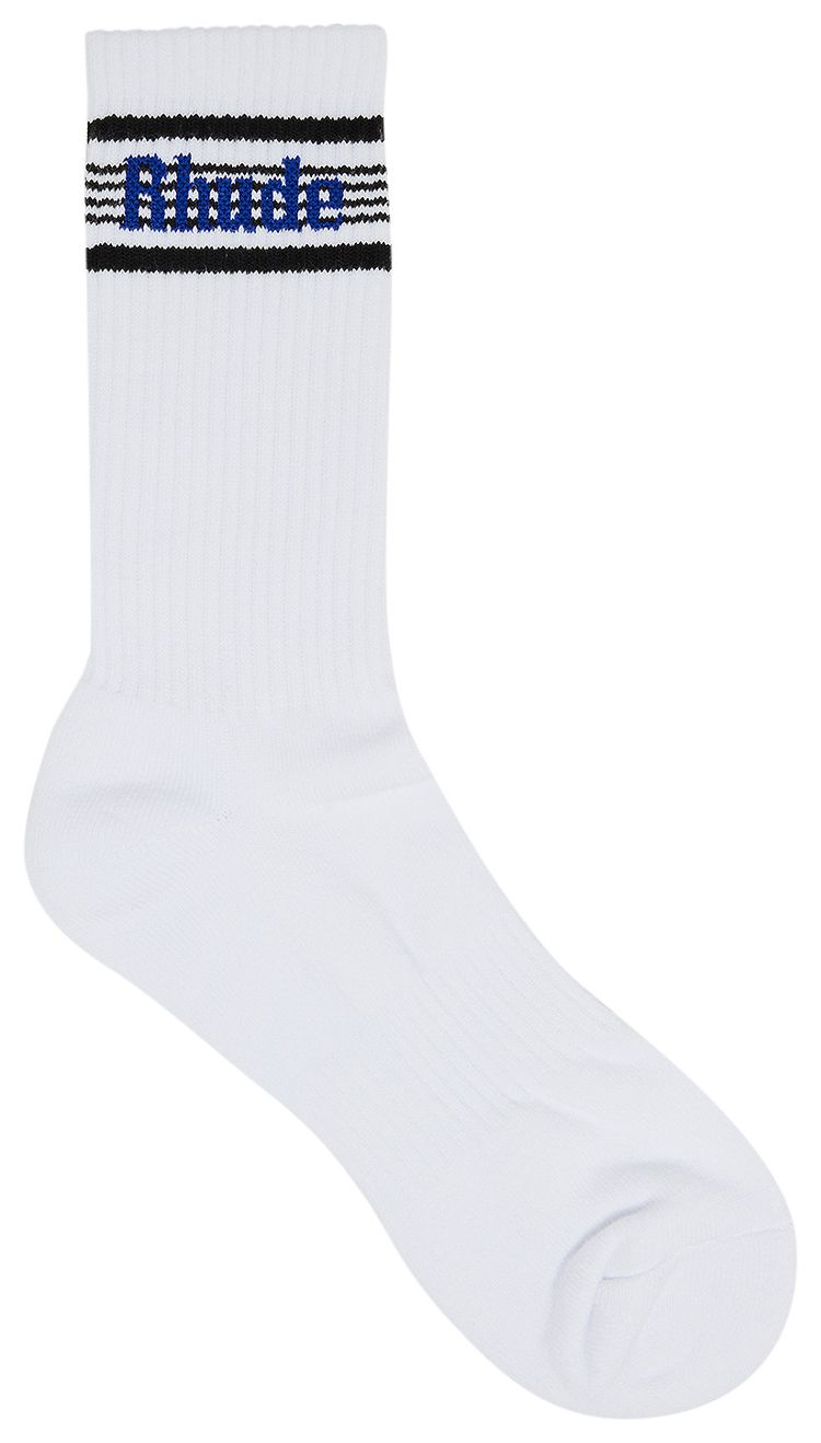 Rhude Speed Stripe Sock WhiteBlack Blue