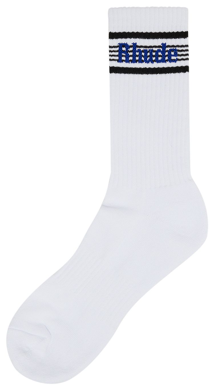 Rhude Speed Stripe Sock WhiteBlack Blue