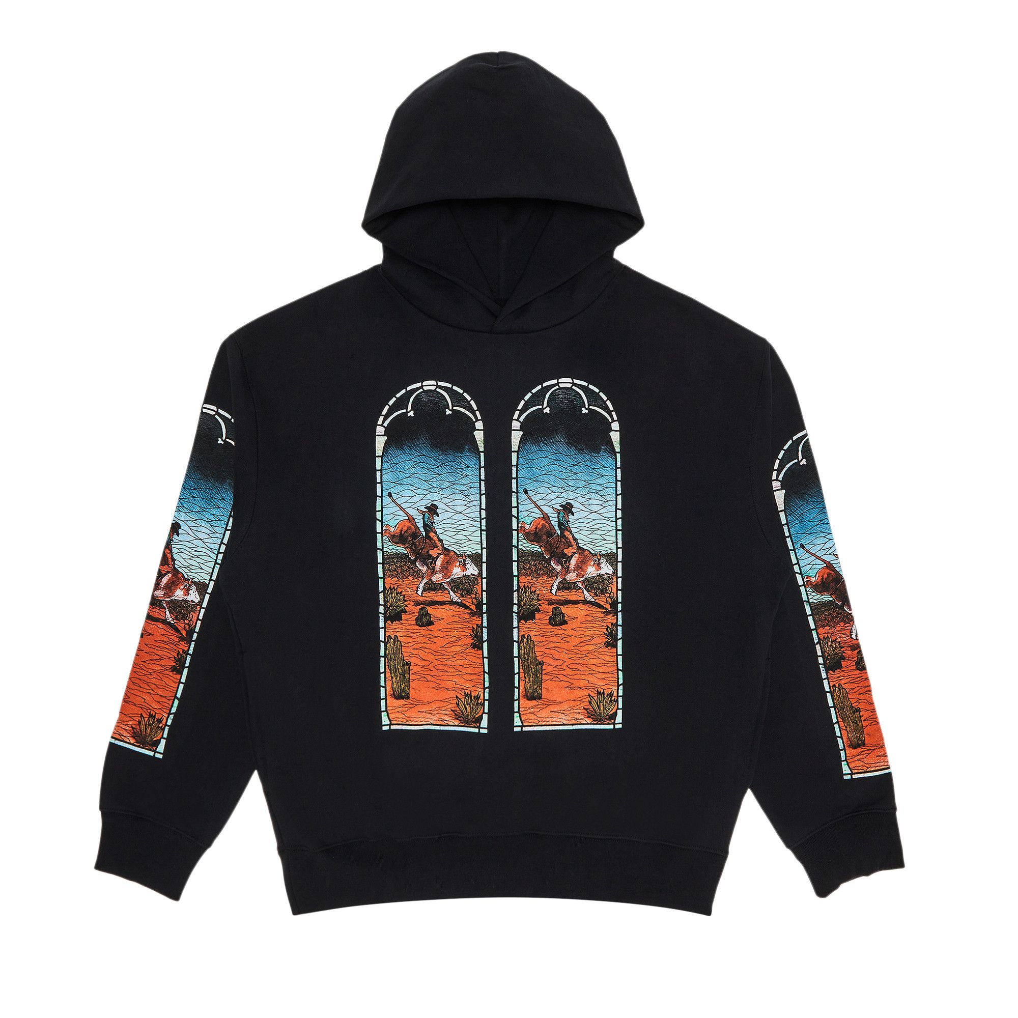 Buy Who Decides War x EST Gee Stained Glass Hoodie 'Black
