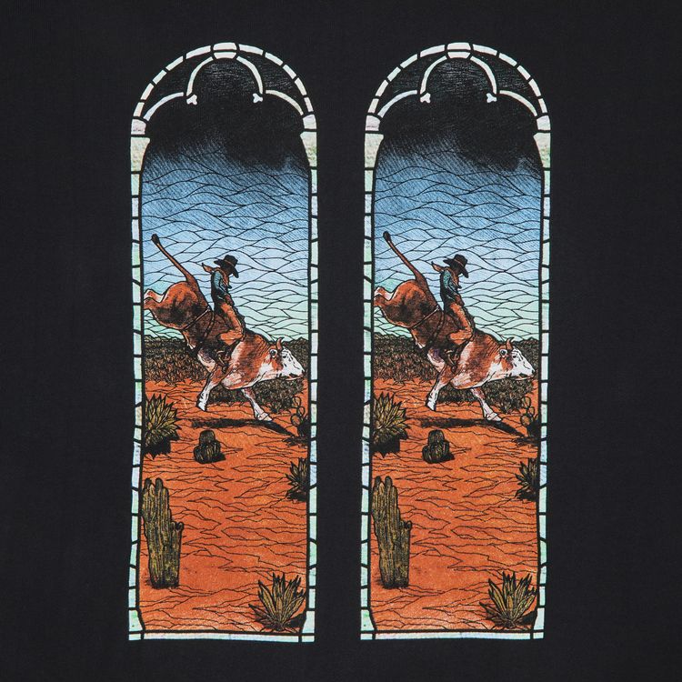 Who Decides War x EST Gee Stained Glass Hoodie Black