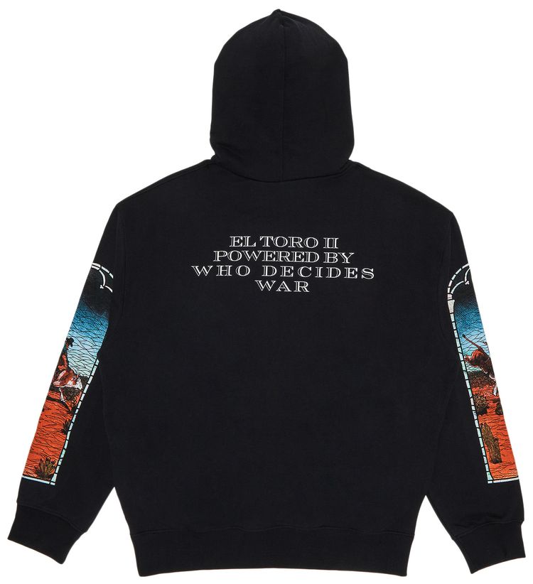 Who Decides War x EST Gee Stained Glass Hoodie Black