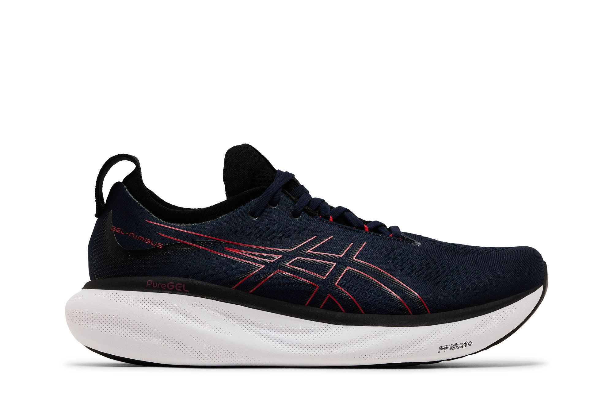 Buy Asics Gel Nimbus 25 'Midnight Electric Red' - 1011B547