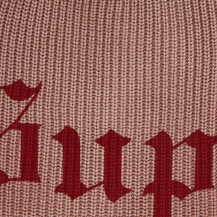 Supreme Old English Printed Beanie Pale Red