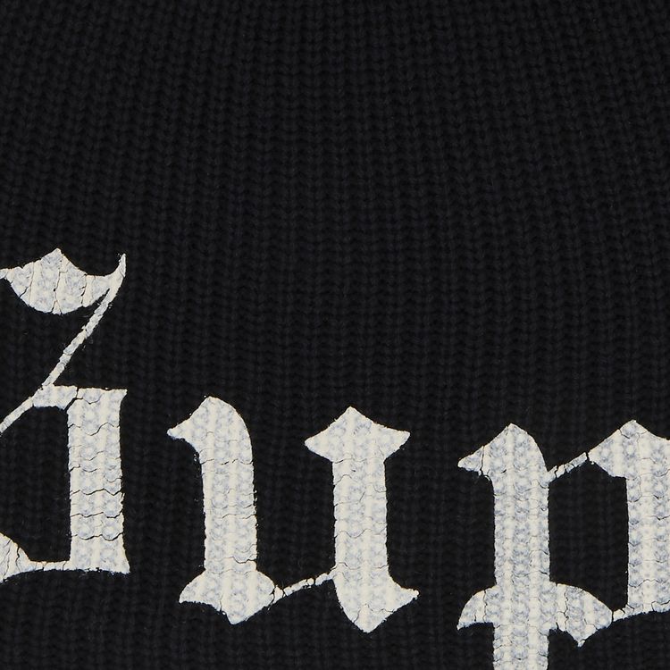 Supreme Old English Printed Beanie Black