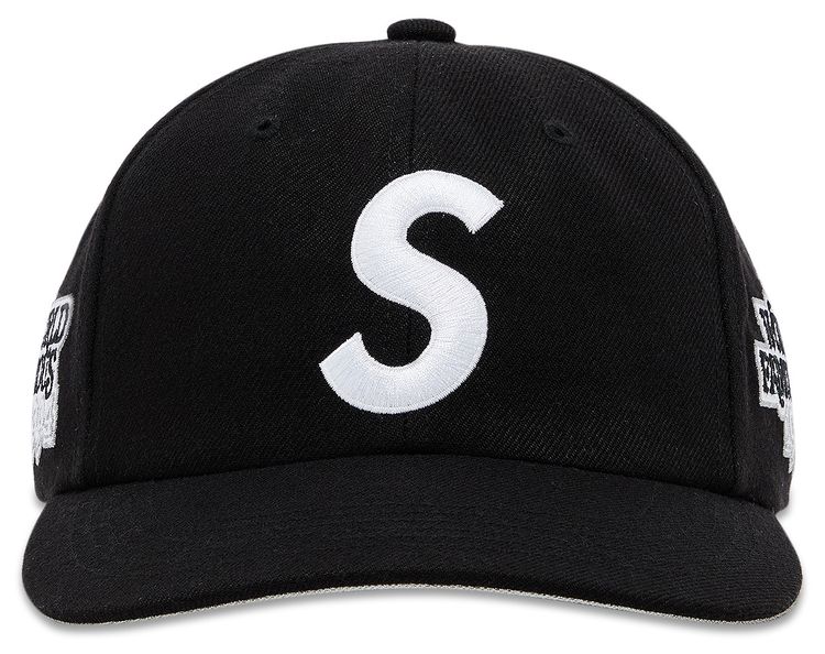 Supreme World Famous S Logo 6 Panel Black