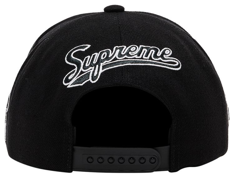 Supreme World Famous S Logo 6 Panel Black