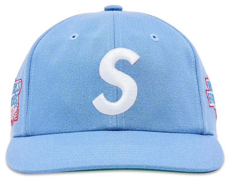 Supreme World Famous S Logo 6 Panel Light Blue