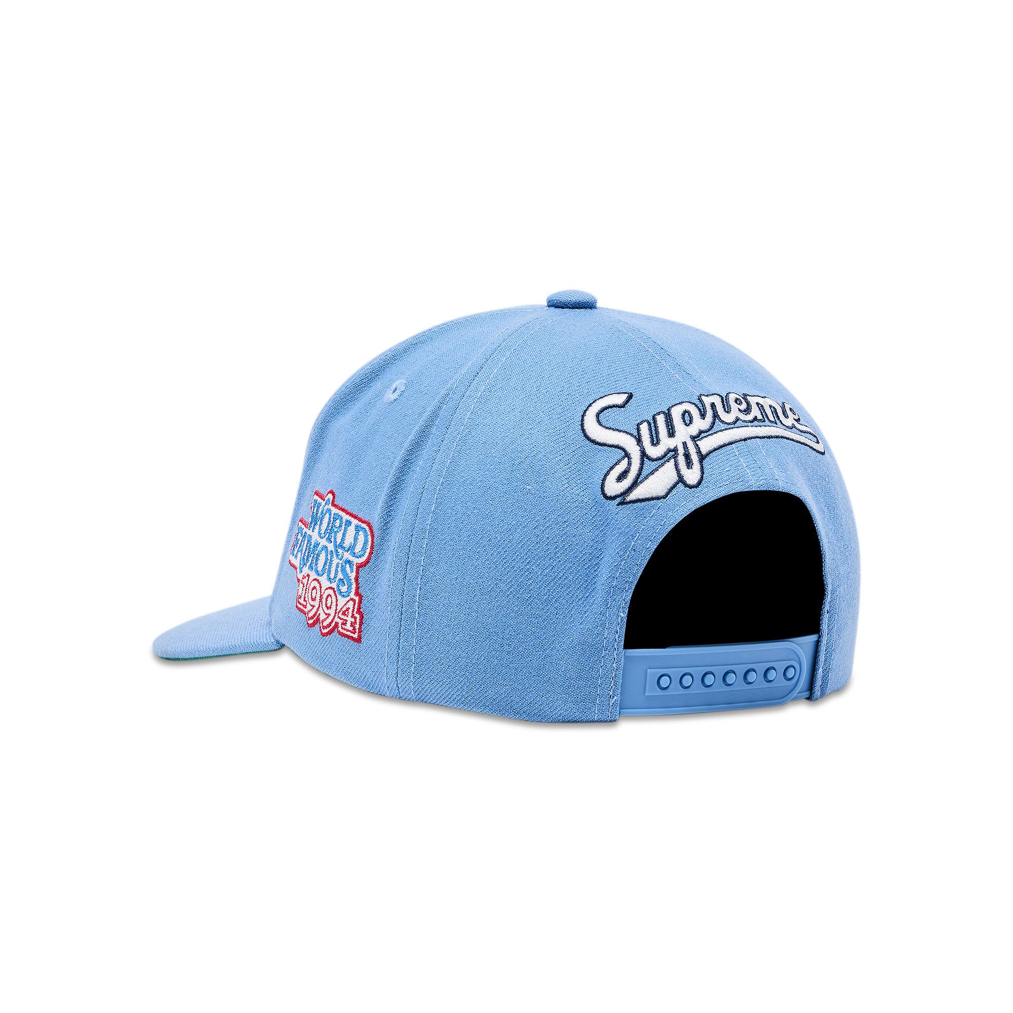 Buy Supreme World Famous S Logo 6-Panel 'Light Blue