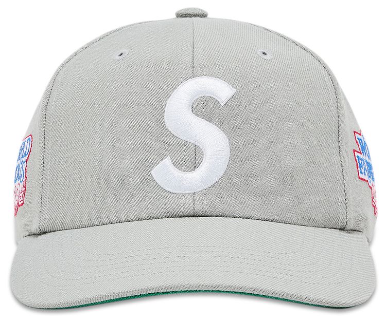 Supreme World Famous S Logo 6 Panel Grey