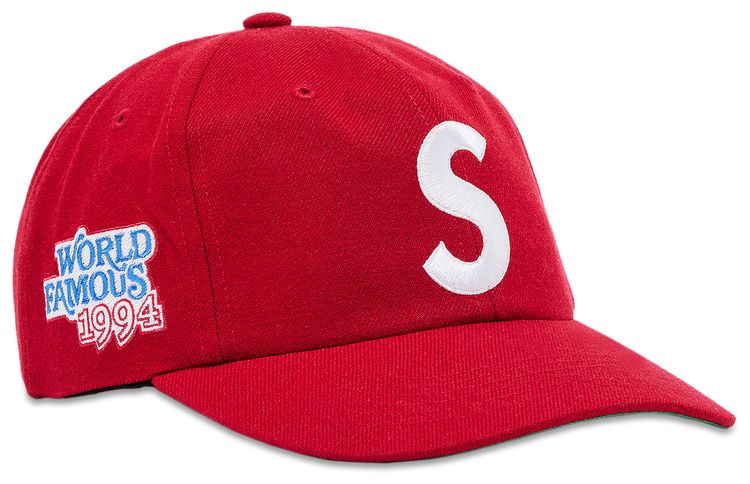 Supreme World Famous S Logo 6 Panel Red