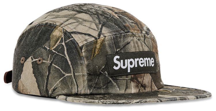 Supreme Washed Chino Twill Camp Cap Realtree Hardwoods Camo
