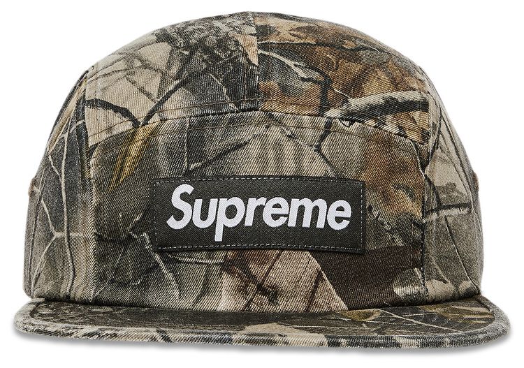 Supreme Washed Chino Twill Camp Cap Realtree Hardwoods Camo