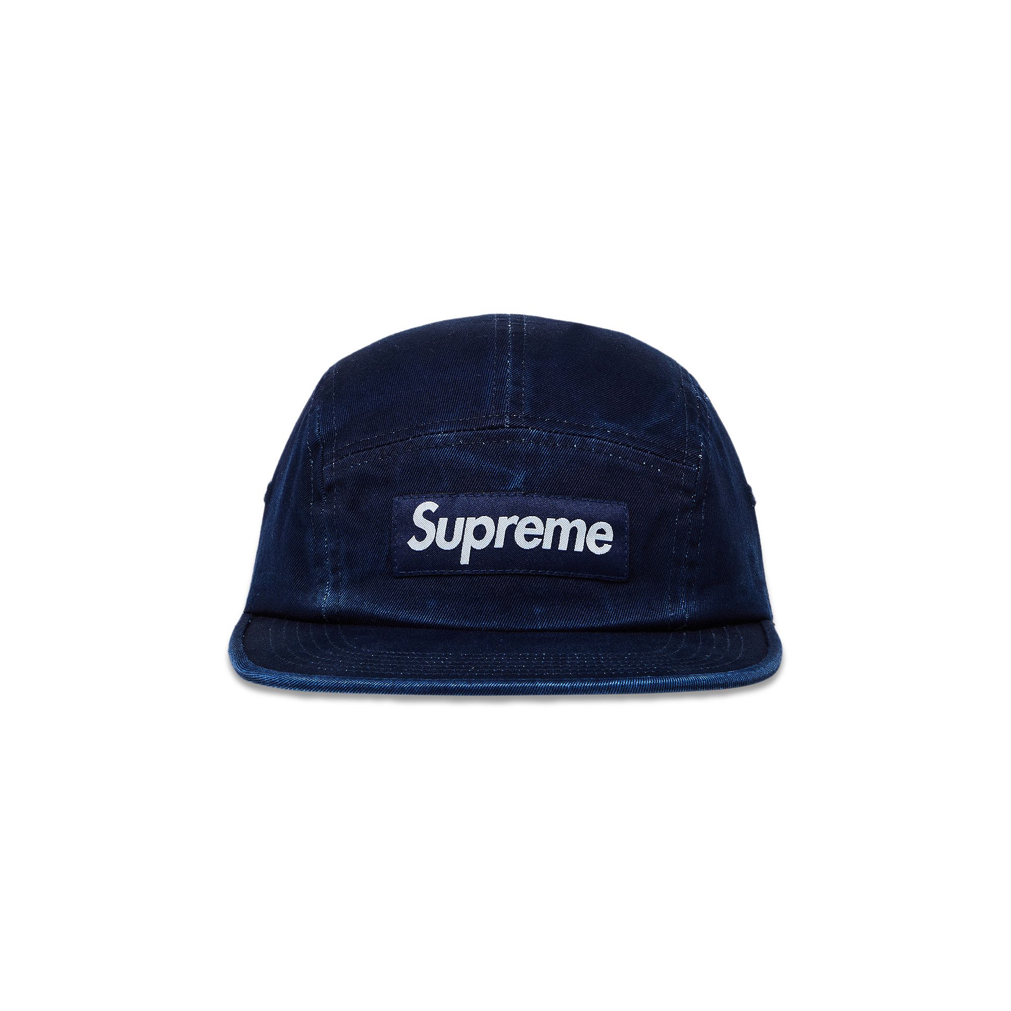Buy Supreme Washed Chino Twill Camp Cap 'Indigo' - SS25H40 INDIGO