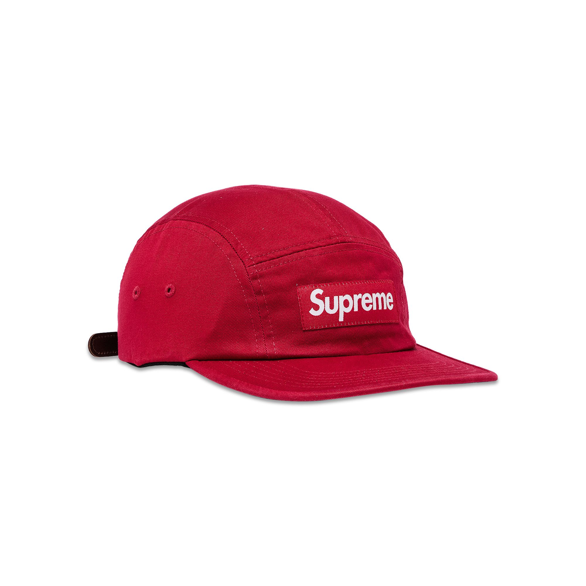 Buy Supreme Washed Chino Twill Camp Cap 'Red' - SS25H40 RED