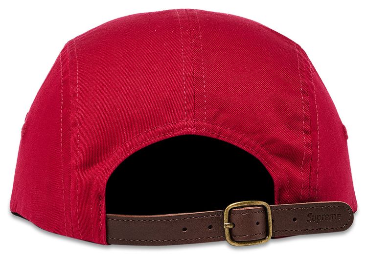 Supreme Washed Chino Twill Camp Cap Red