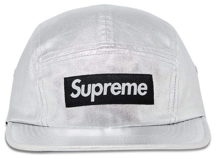 Supreme Washed Chino Twill Camp Cap Silver