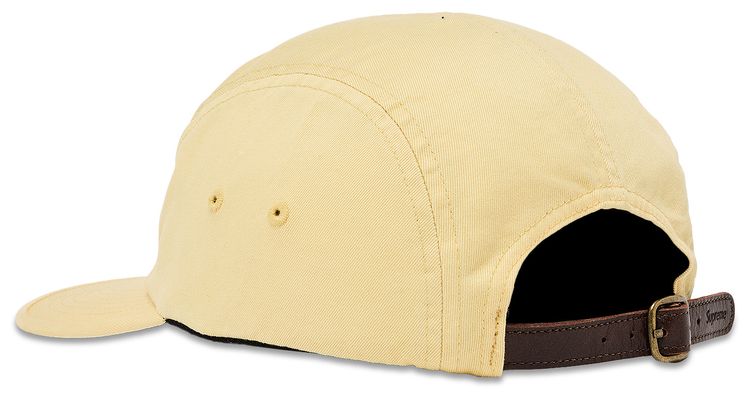 Supreme Washed Chino Twill Camp Cap Light Yellow