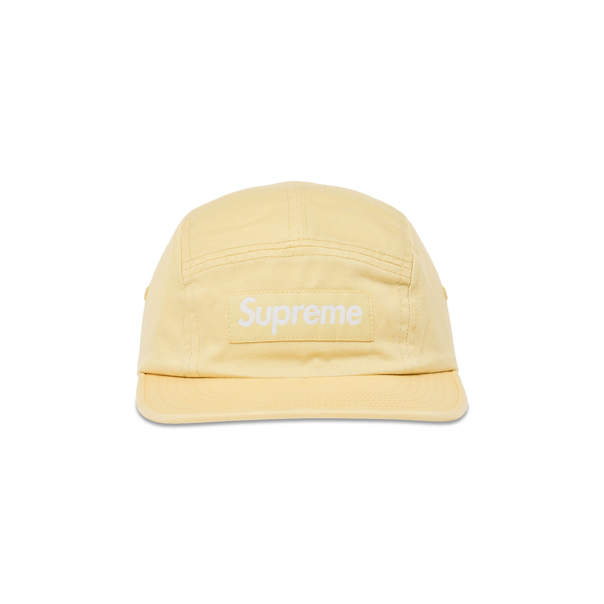 Buy Supreme Washed Chino Twill Camp Cap 'Light Yellow