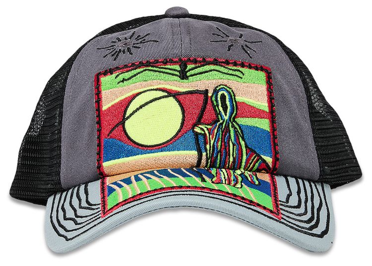 Supreme Reaper Mesh Back 6 Panel Grey