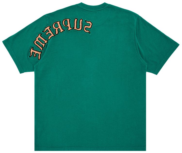 Supreme Brushed Arc Short Sleeve Top Green