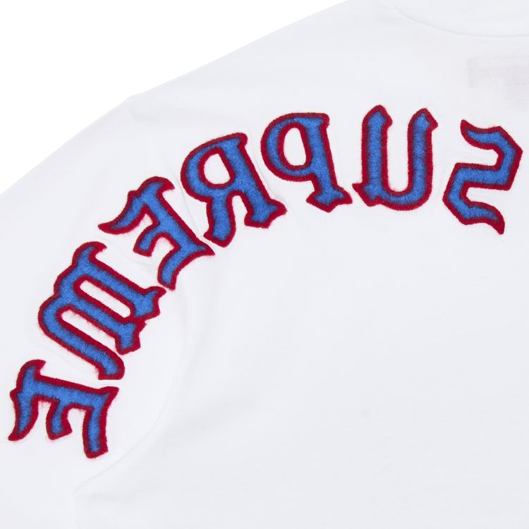 Supreme Brushed Arc Short Sleeve Top White
