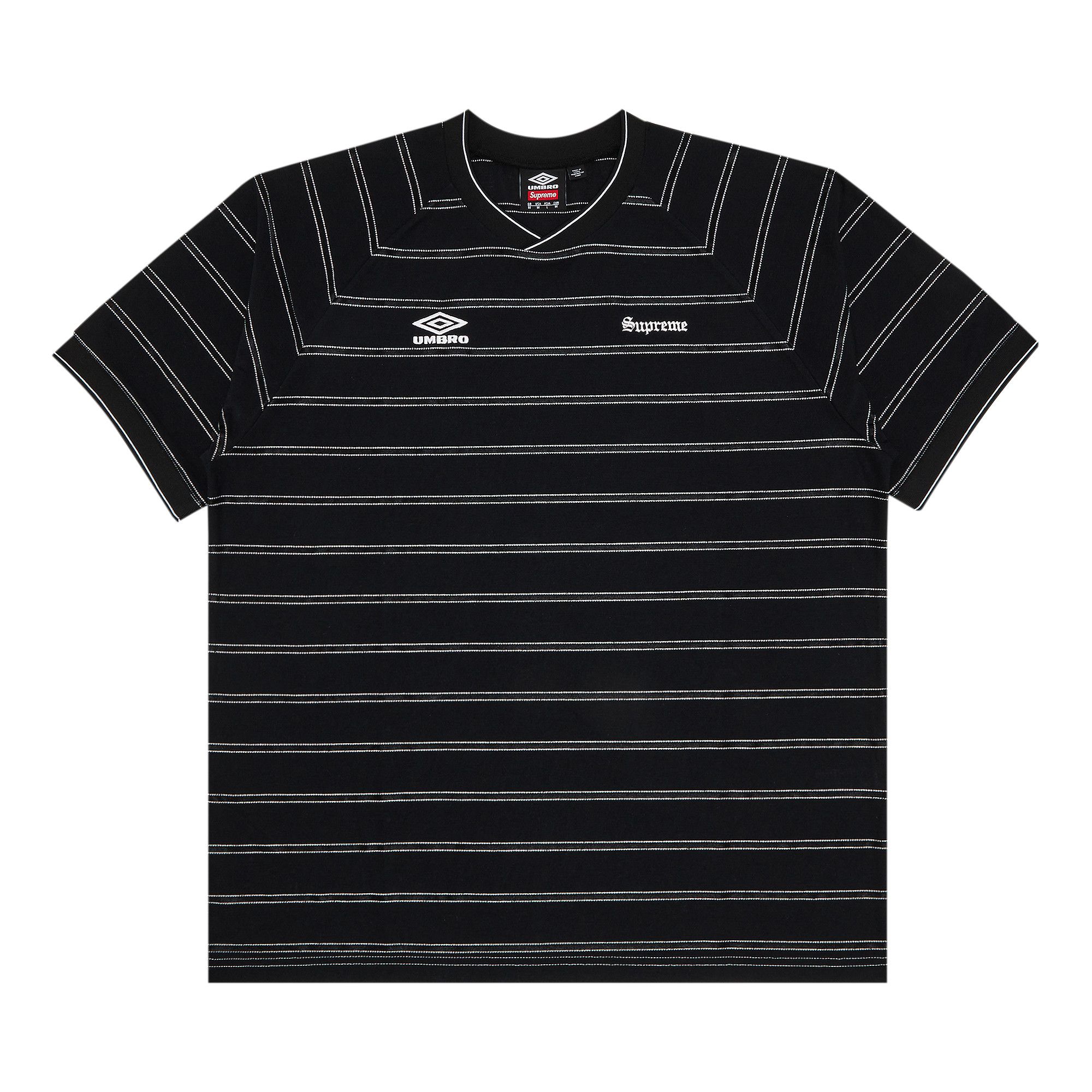 Buy Supreme x Umbro Stripe Soccer Jersey 'Black' - SS25KN65