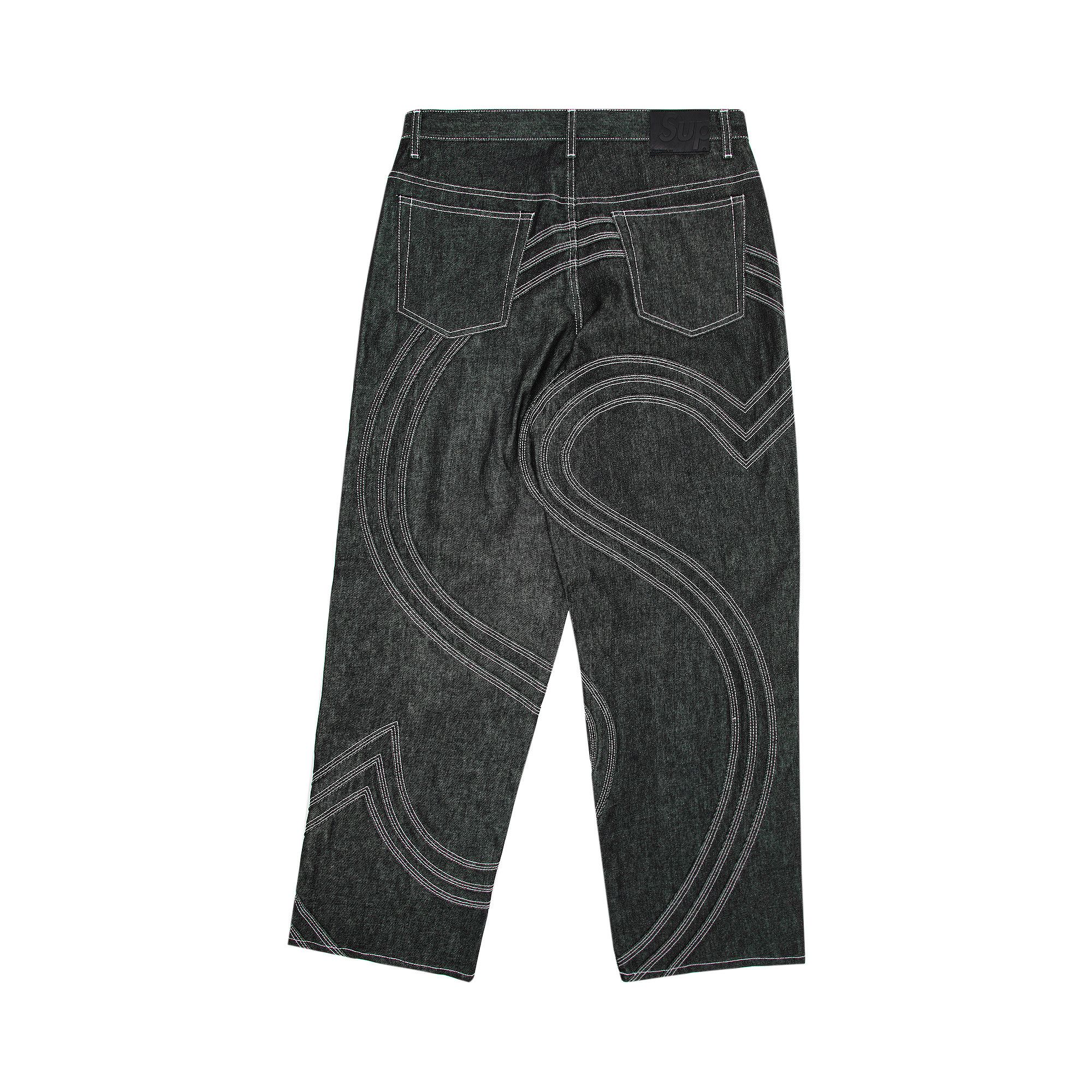 Buy Supreme S Logo Rigid Baggy Jean 'Rigid Black' - SS25P44 Buy Supreme S Logo Rigid Baggy Jean 'Rigid Black' - SS25P44