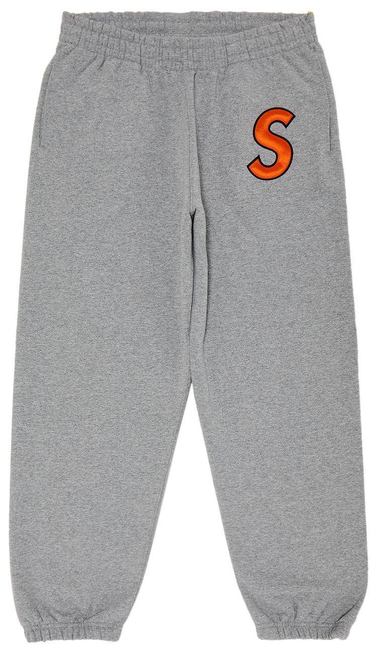 Supreme S Logo Sweatpant Heather Grey