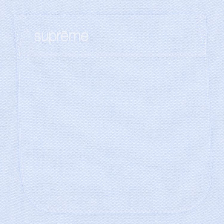 Supreme Loose Fit Oxford Short Sleeve Shirt Light Blue
