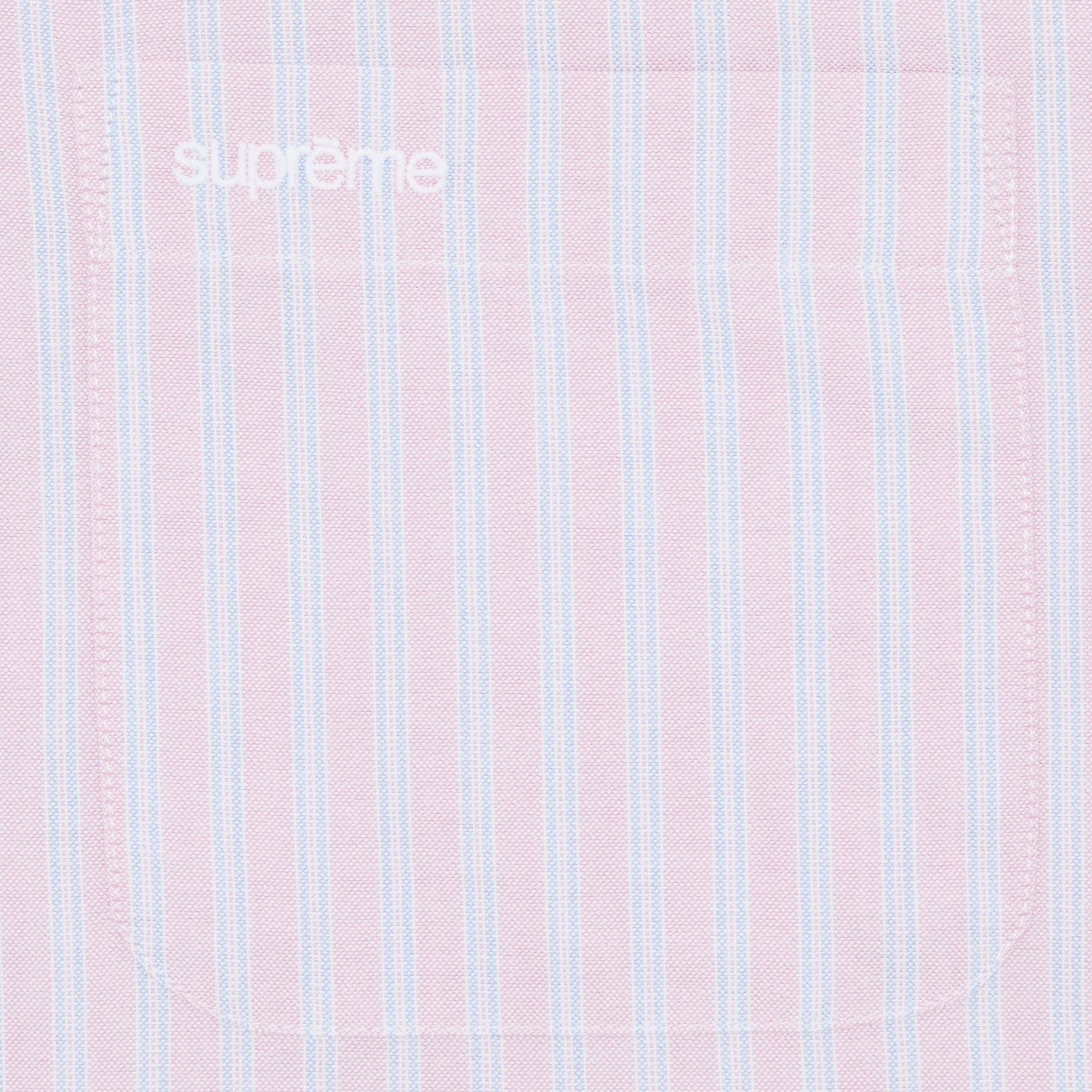 Buy Supreme Loose Fit Oxford Short-Sleeve Shirt 'Pink Stripe