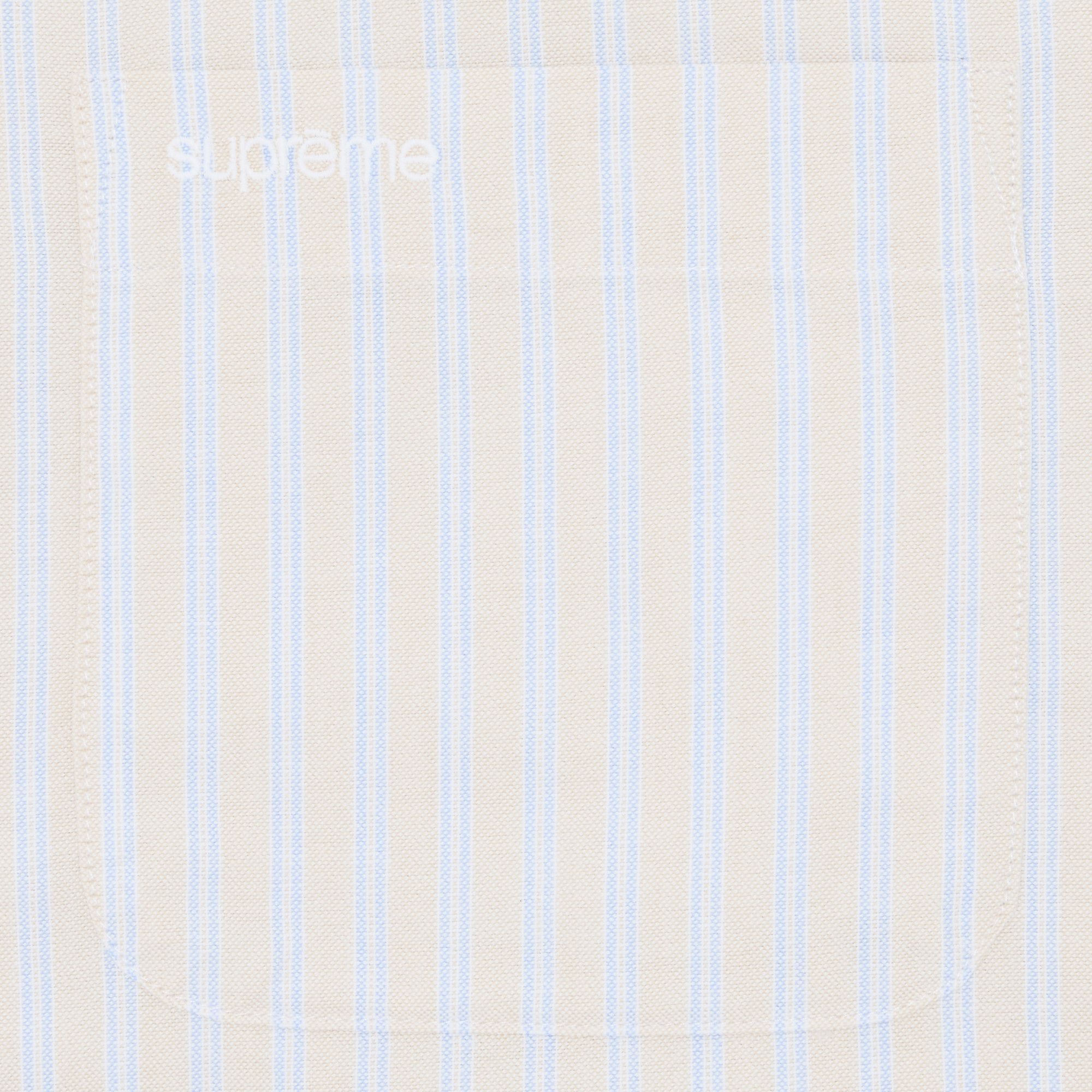 Buy Supreme Loose Fit Oxford Short-Sleeve Shirt 'Light Tan Stripe