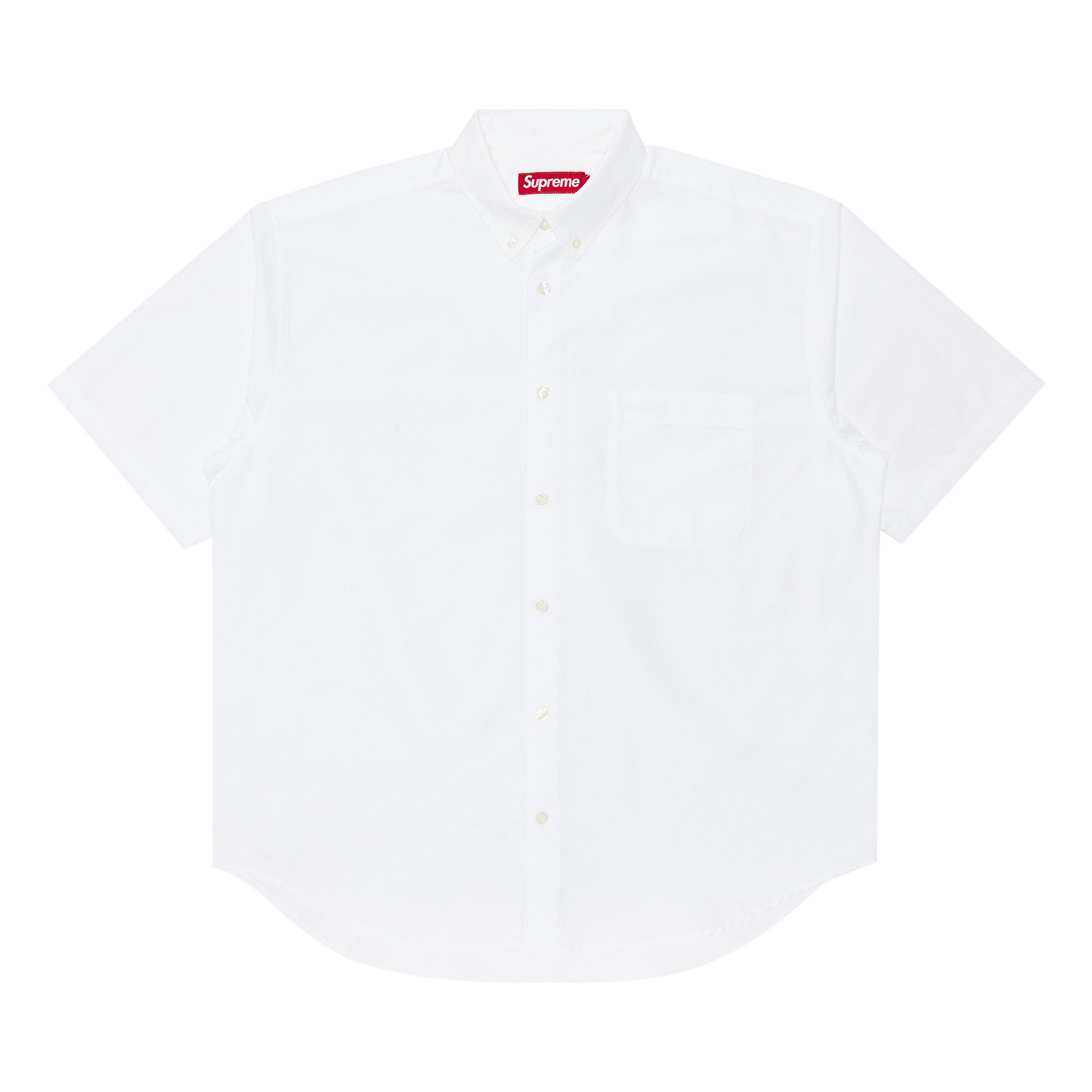Buy Supreme Loose Fit Oxford Short-Sleeve Shirt 'White' - SS25S2