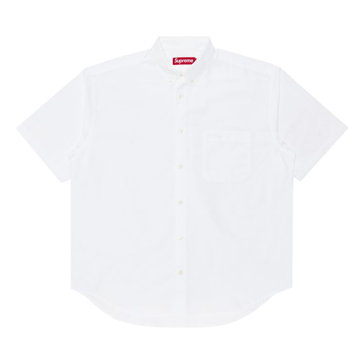 Supreme Loose Fit Oxford Short Sleeve Shirt White