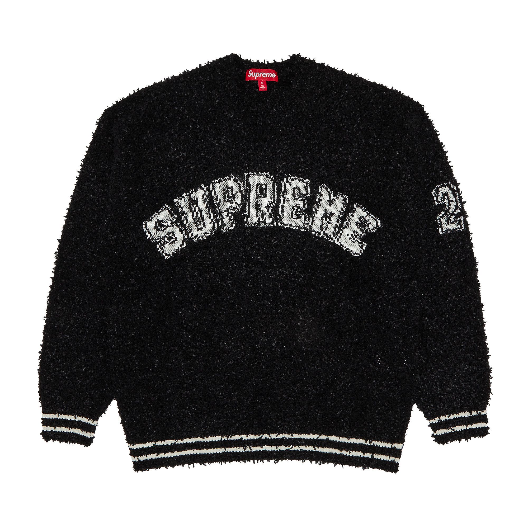 Buy Supreme Textured Arc Sweater 'Black' - SS25SK31 BLACK | GOAT