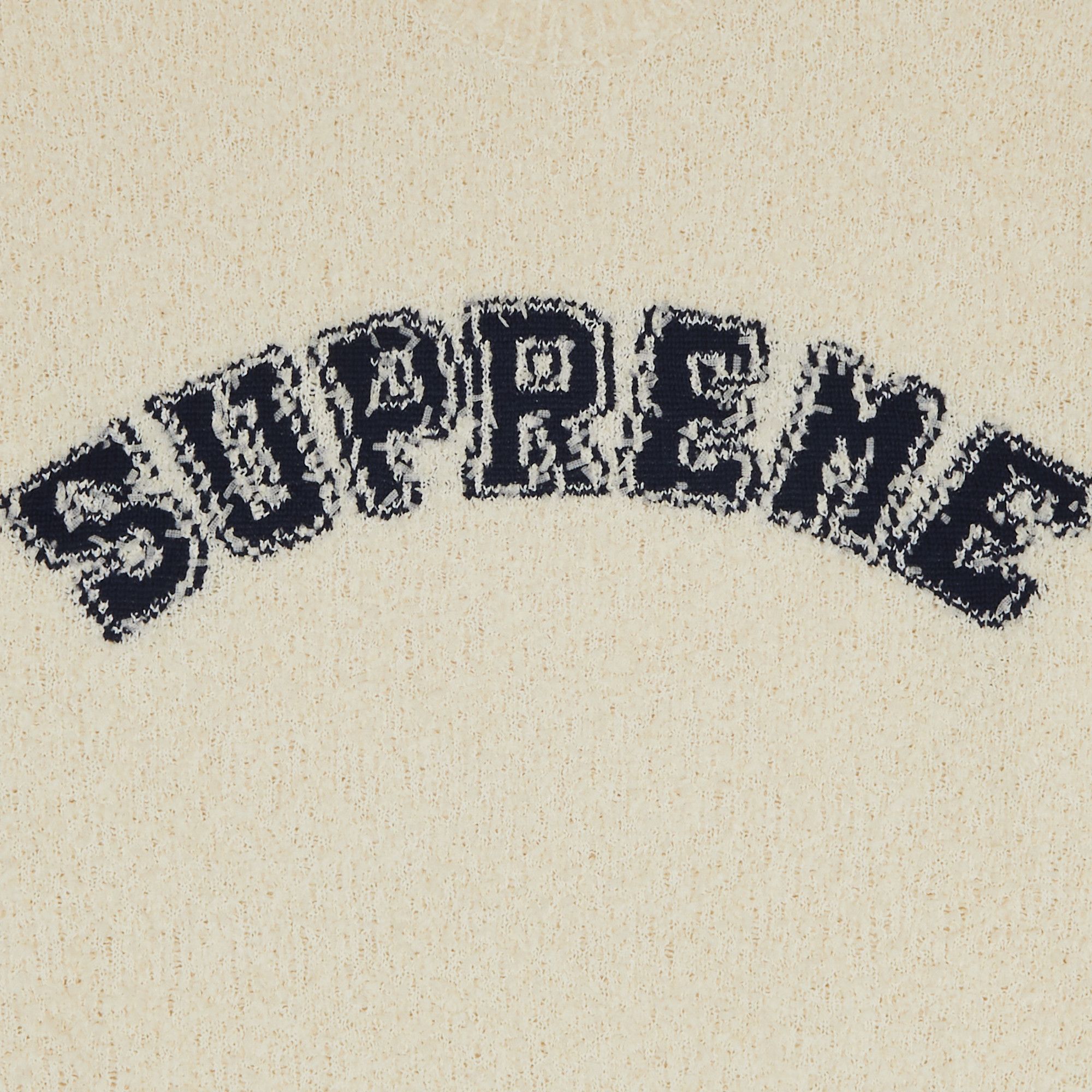 Buy Supreme Textured Arc Sweater 'Cream' - SS25SK31 CREAM | GOAT