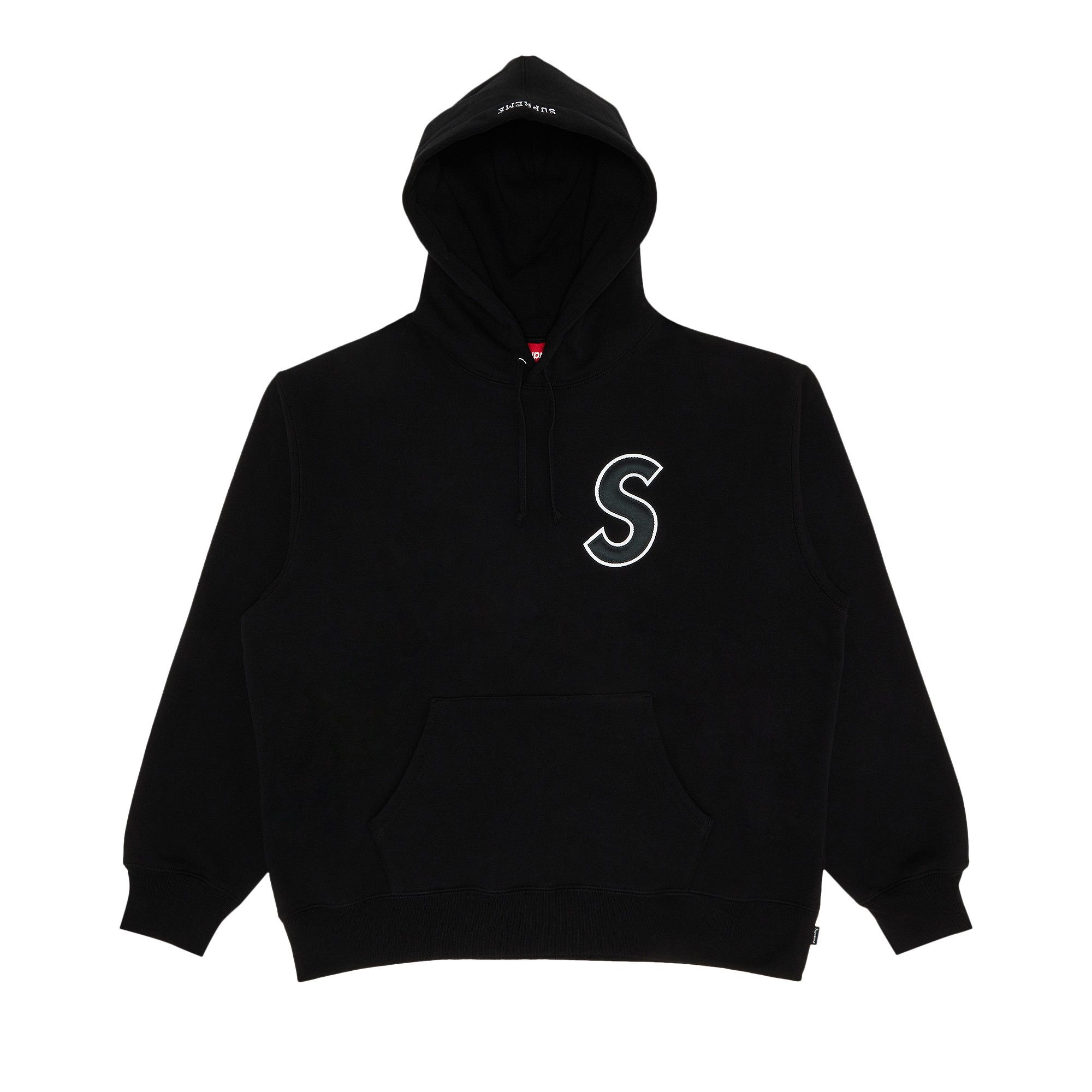 Buy Supreme S Logo Hooded Sweatshirt 'Black' - SS25SW3 BLACK | GOAT