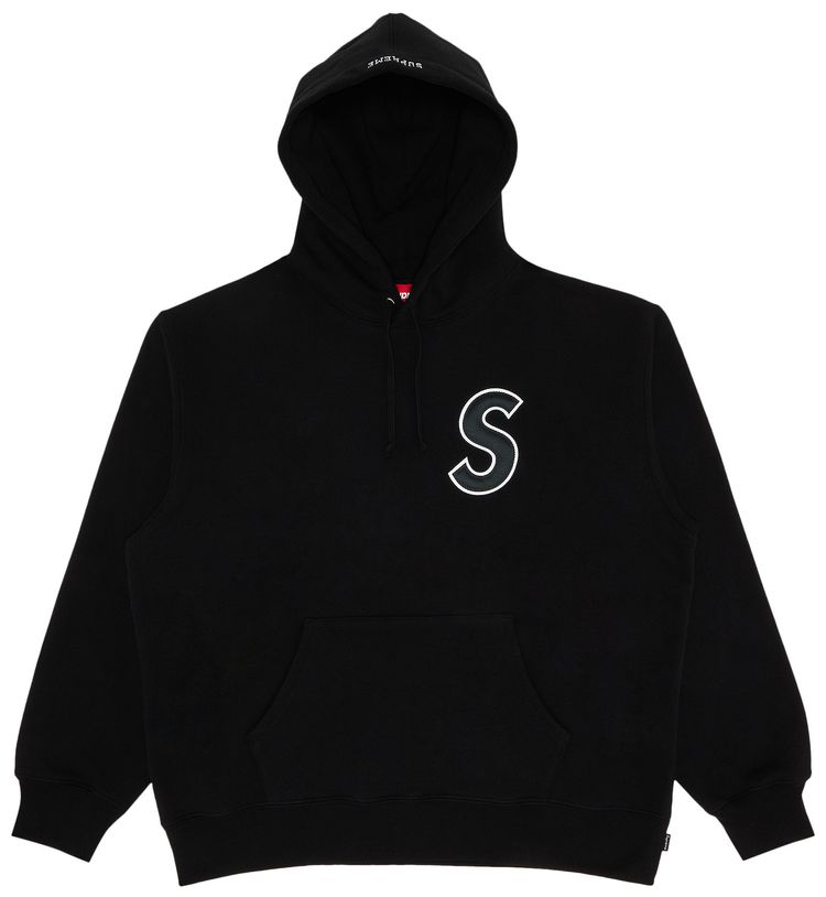 Supreme S Logo Hooded Sweatshirt Black