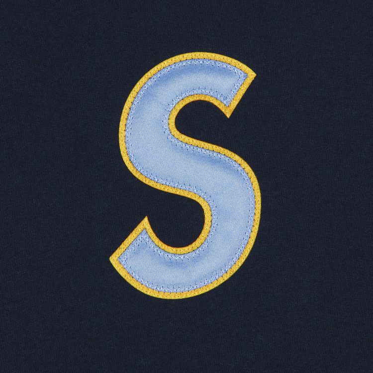 Supreme S Logo Hooded Sweatshirt Navy