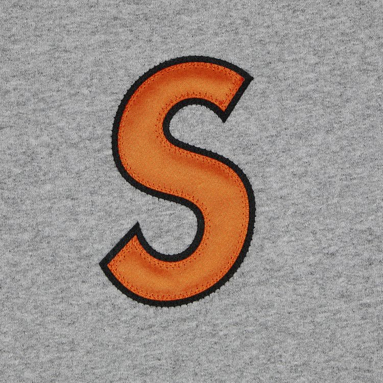 Supreme S Logo Hooded Sweatshirt Heather Grey