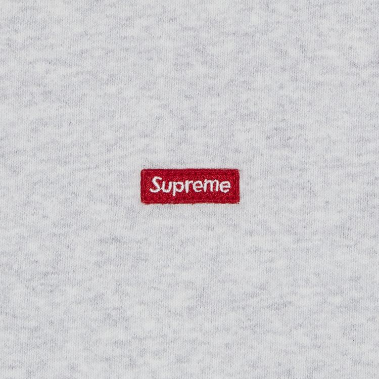 Supreme Small Box Half Zip Pullover Ash Grey