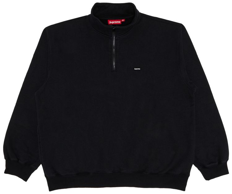 Supreme Small Box Half Zip Pullover Black