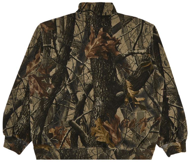 Supreme Small Box Half Zip Pullover Realtree Hardwoods Camo