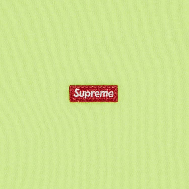 Supreme Small Box Half Zip Pullover Fluorescent Yellow