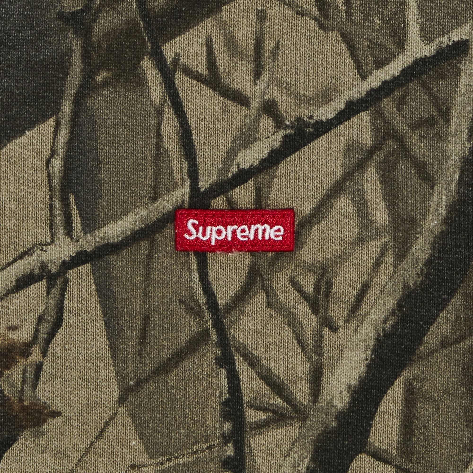 Buy Supreme Small Box Half Zip Pullover 'Realtree Hardwoods