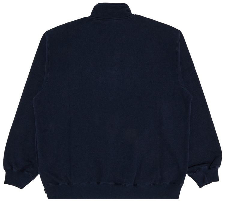 Supreme Small Box Half Zip Pullover Navy