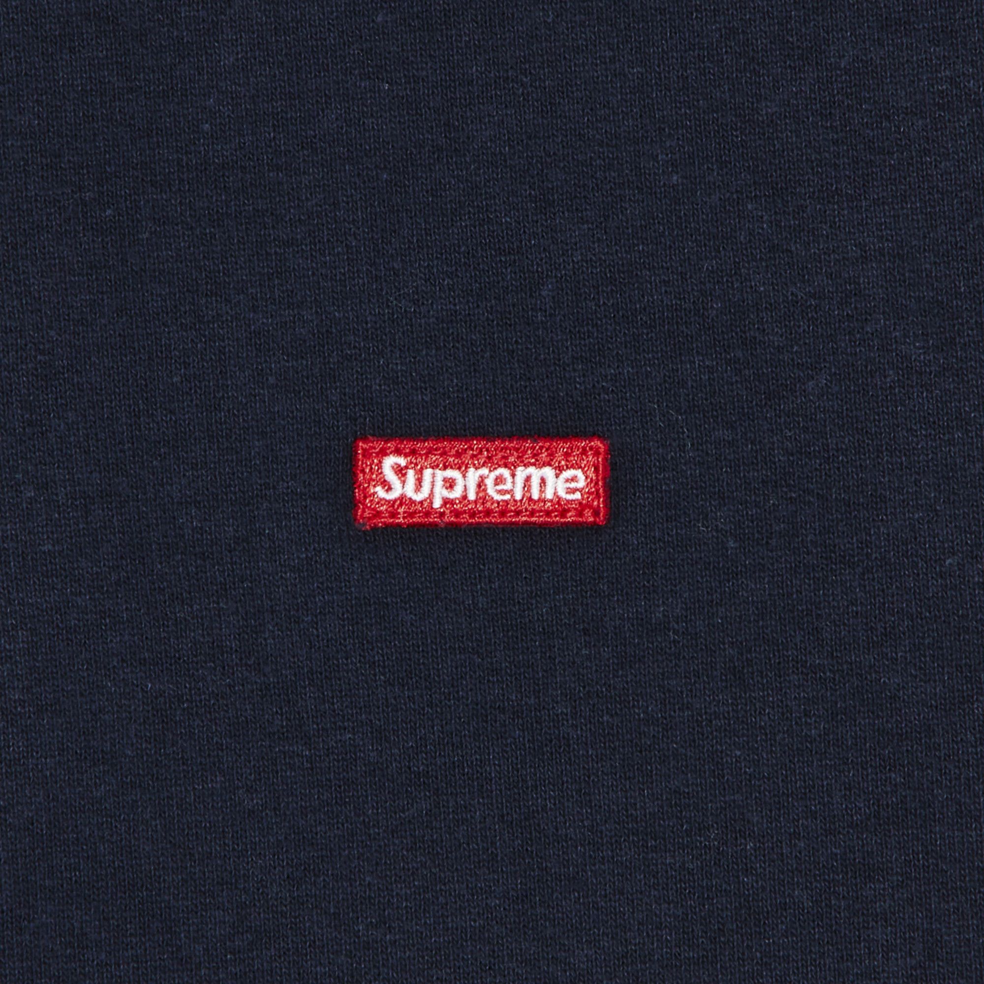 Buy Supreme Small Box Half Zip Pullover 'Navy' - SS25SW6