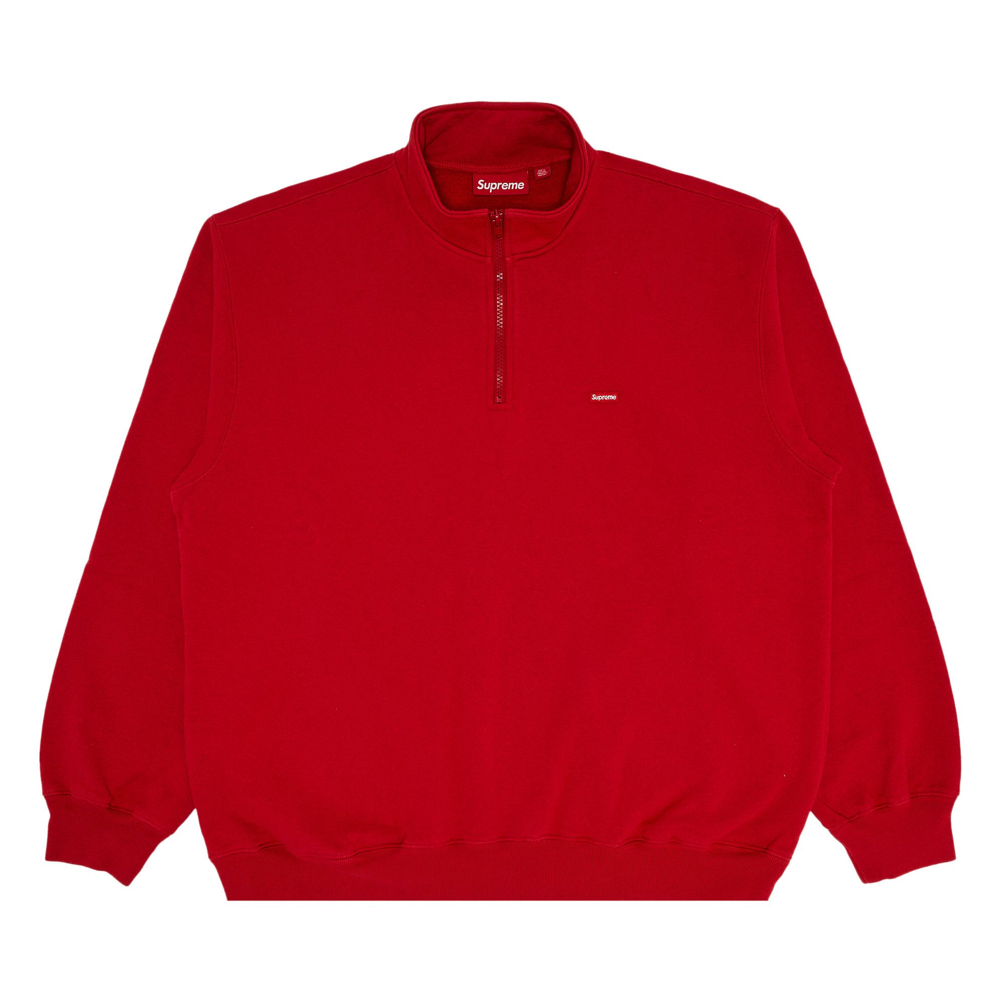 Buy Supreme Small Box Half Zip Pullover 'Red' - SS25SW6 RED
