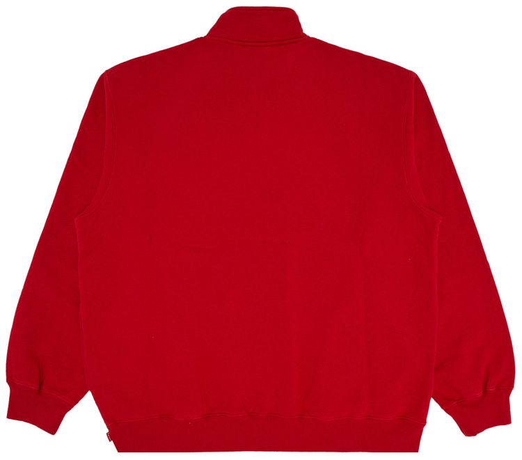 Supreme Small Box Half Zip Pullover Red