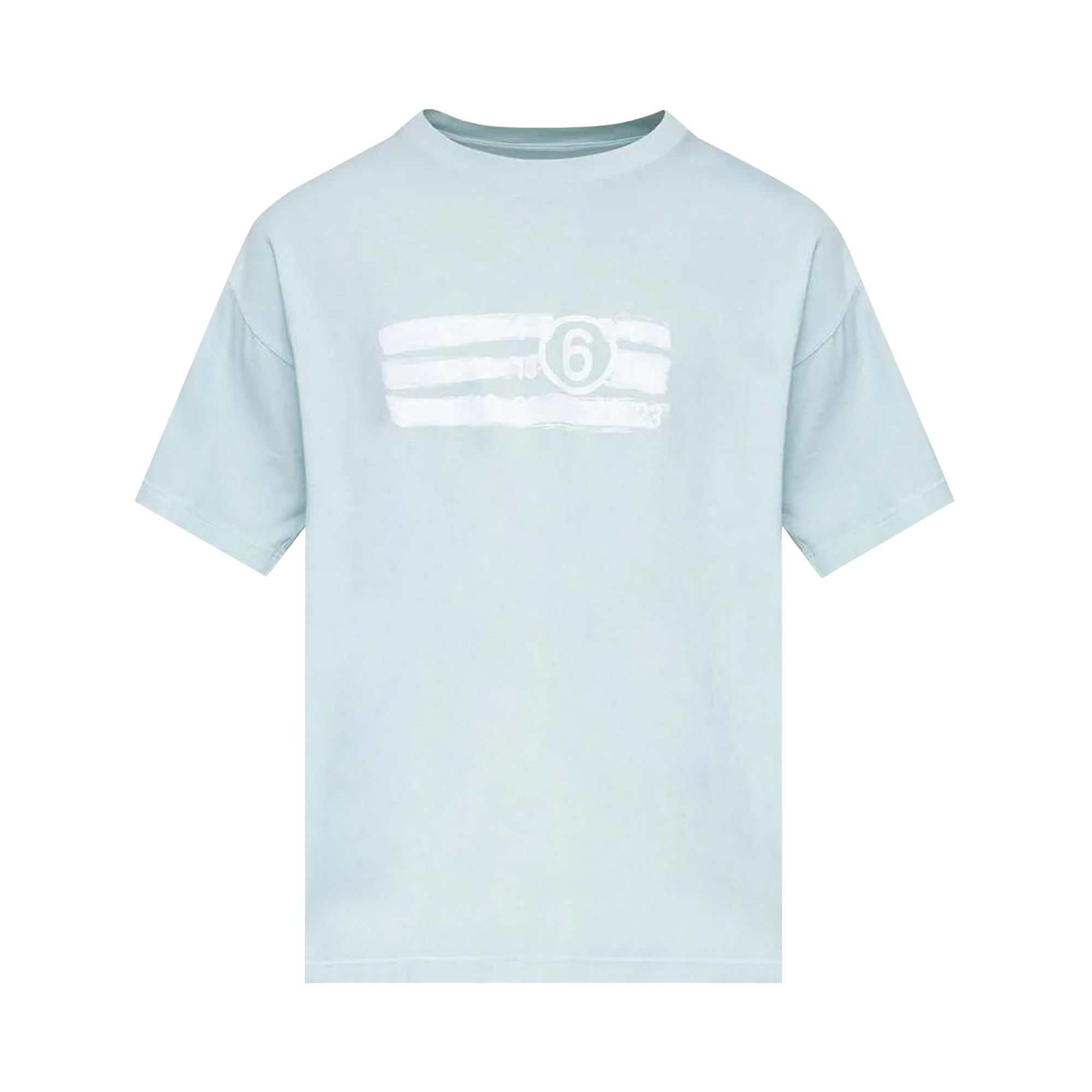 Buy MM6 Maison Margiela T-Shirt 'Blue/Grey' - SH2GC0023