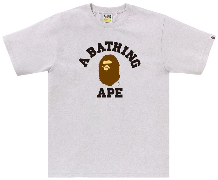 BAPE College Tee Grey
